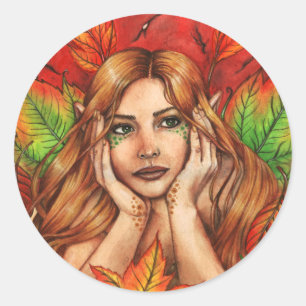 Aufkleber für die Herbstgedanken