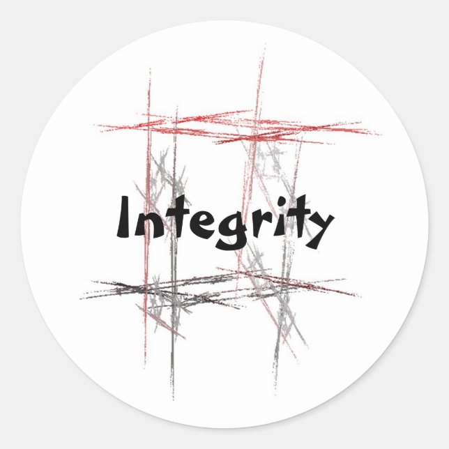 Aufkleber für die Integrität von Kampfkünsten (Vorderseite)