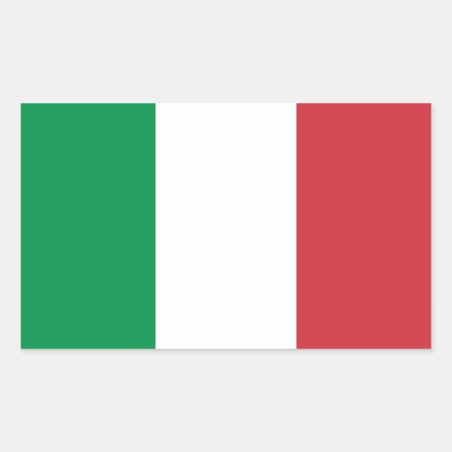 Aufkleber für die italienische Flagge (Vorderseite)