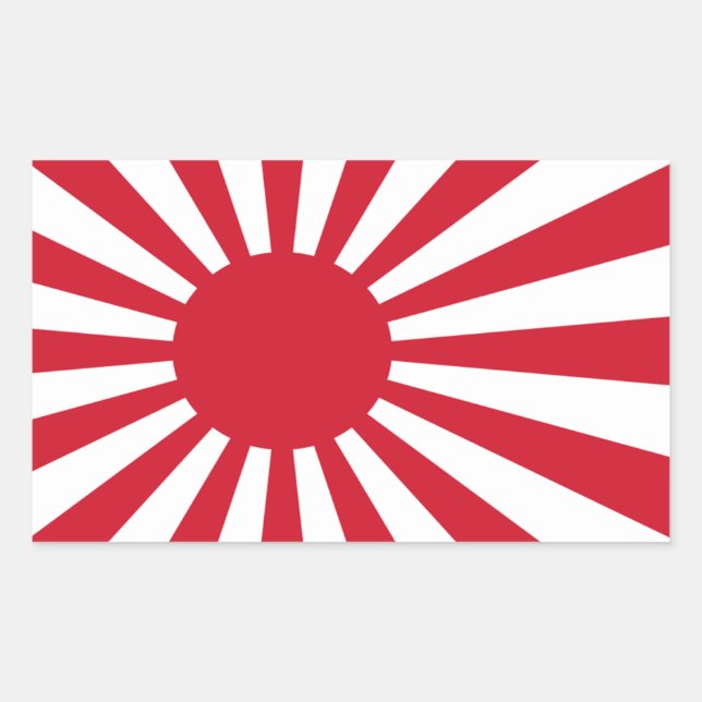 Aufkleber für die japanische Flagge (Vorderseite)