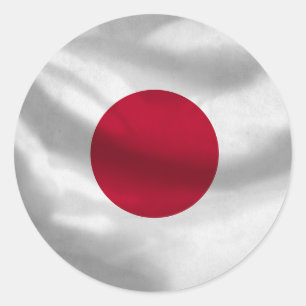 Aufkleber für die japanische Flagge