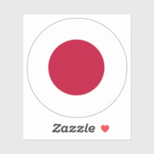 Aufkleber für die japanische Flagge