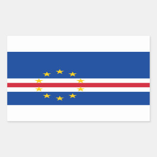 Aufkleber für die kap-verdische Flagge