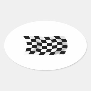 Aufkleber für die kontrollierte Racing-Flagge