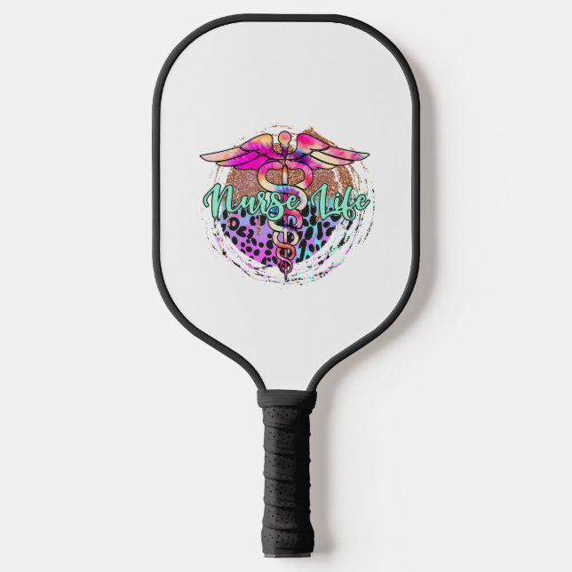 Aufkleber für die Krankenversicherung 1 Pickleball Schläger (Vorderseite)