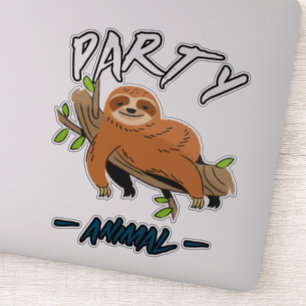 Aufkleber für die Lazy-Party