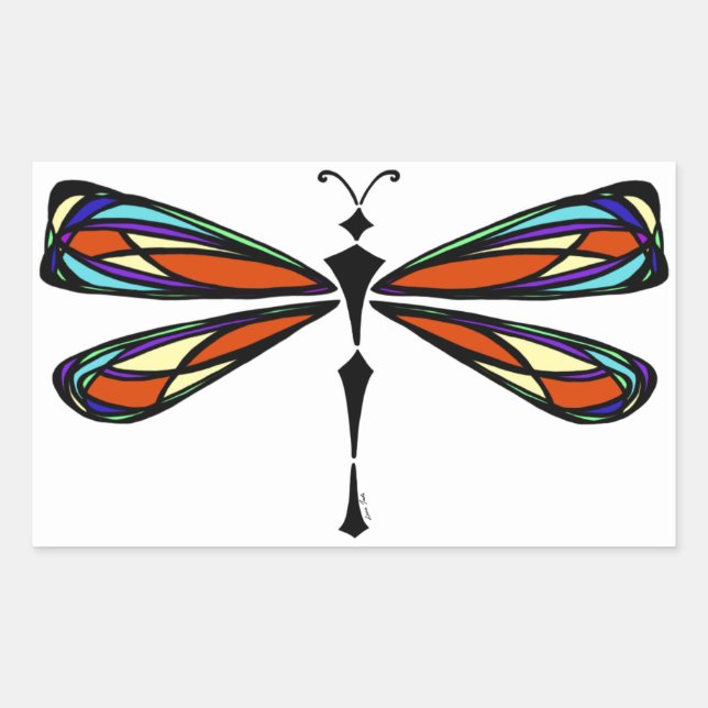 Aufkleber für die Libelle (Vorderseite)