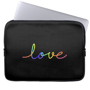 Aufkleber für die Liebe mit farbenfroher Handzeich Laptopschutzhülle