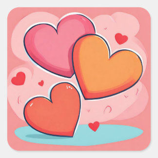 Aufkleber für die Liebe von Square Valentine