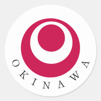 Aufkleber für die nationale Flagge von Okinawa