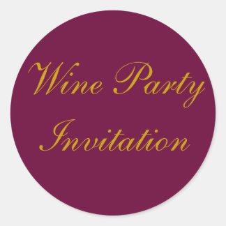 Aufkleber für die Party Einladung von Wein - zwei 