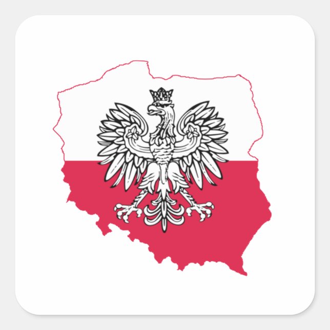 Aufkleber für die polnische Karte (Vorderseite)