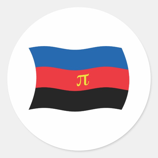 Aufkleber für die Polyamory-Flagge (Vorderseite)
