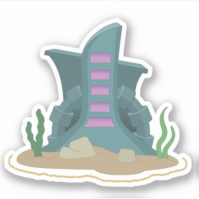 Aufkleber für die Poptropica Mission Atlantis (Vorderseite)