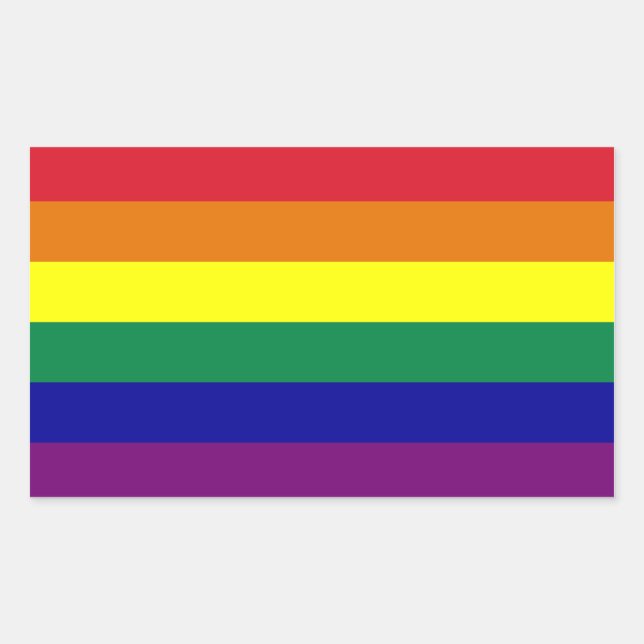 Aufkleber für die Regenbogenflagge (Vorderseite)