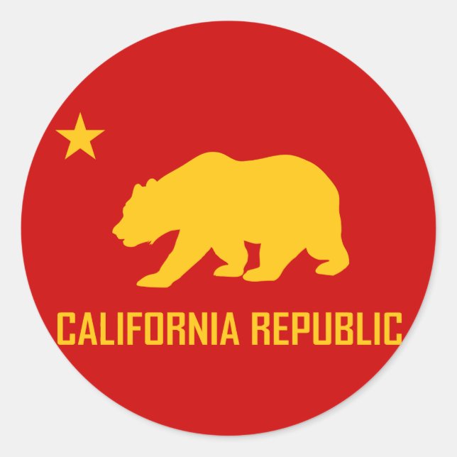 Aufkleber für die Republik Kalifornien (Vorderseite)