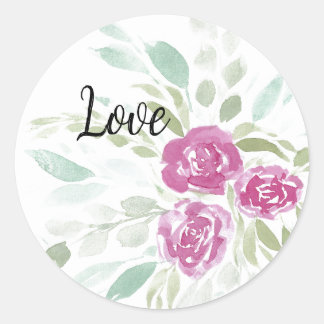Aufkleber für die Rose der Liebe