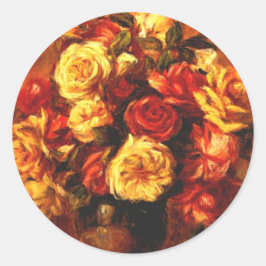 Aufkleber für die Rose im Herbst