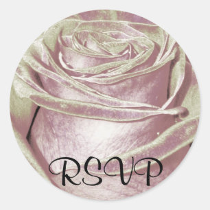 Aufkleber für die Rose Silber/Lavendel