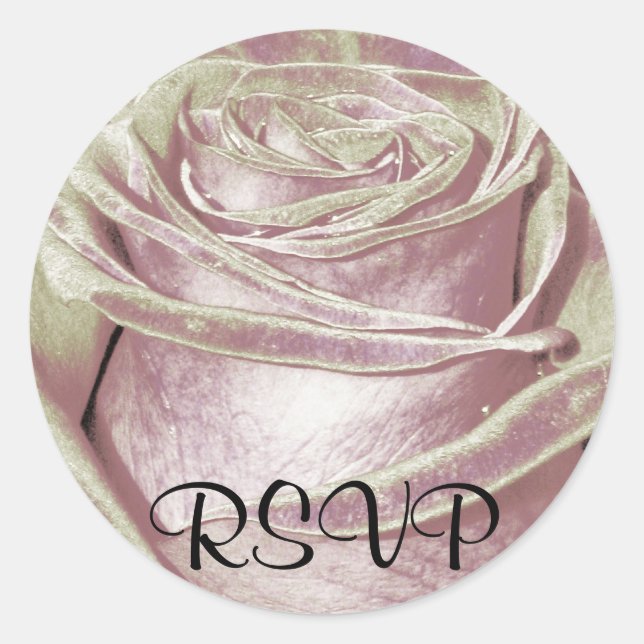 Aufkleber für die Rose Silber/Lavendel (Vorderseite)