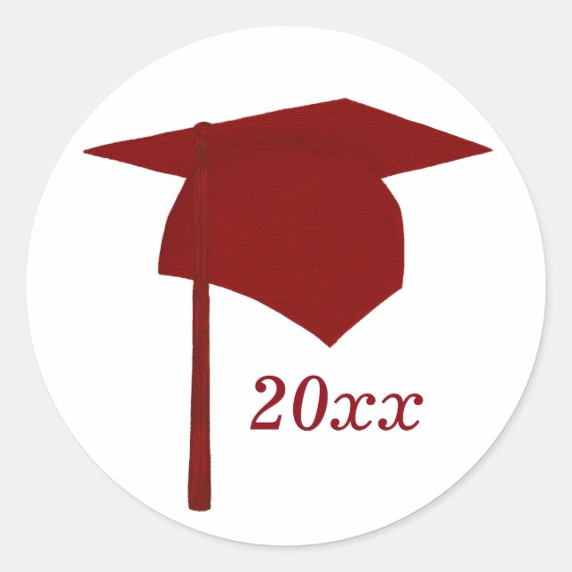 Aufkleber für die rote Graduierung, Klasse der (Vorderseite)