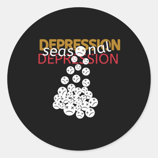 Aufkleber für die saisonale Depression (Vorderseite)