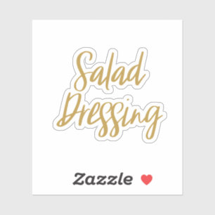 Aufkleber für die Salatbearbeitung