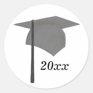 Aufkleber für die schwarz-graue Graduation Cap, Kl