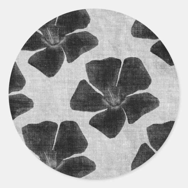 Aufkleber für die schwarze Blume (Vorderseite)