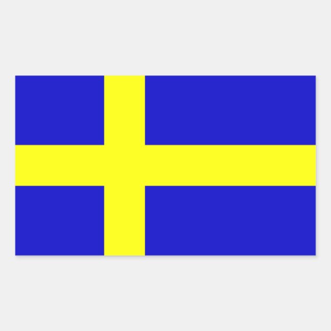 Aufkleber für die schwedische Flagge (Vorderseite)