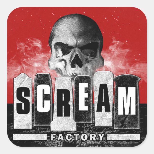 Aufkleber für die Scream Factory (Vorderseite)