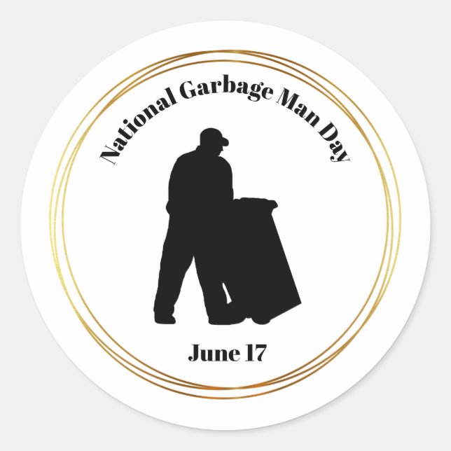 Aufkleber für die Silhouette des National Garbage  (Vorderseite)