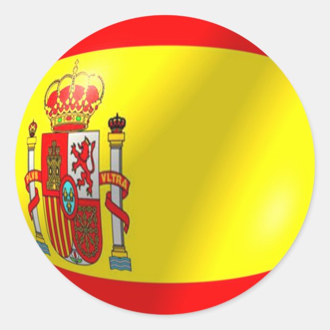 Aufkleber für die spanische Flagge (Vorderseite)