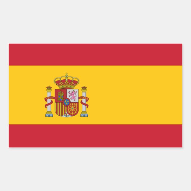 Aufkleber für die spanische Flagge (Vorderseite)