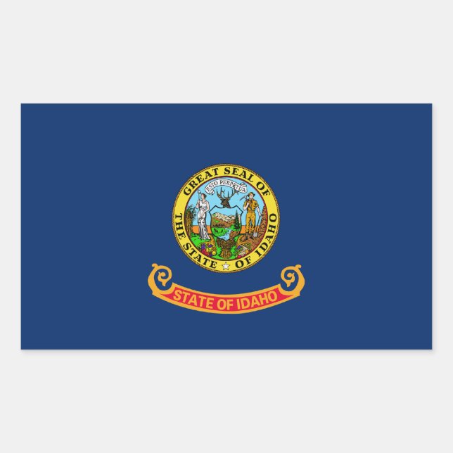 Aufkleber für die Staatsflagge von Idaho (Vorderseite)