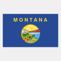 Aufkleber für die Staatsflagge von Montana