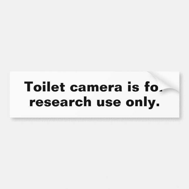 Aufkleber für die Toilettenkamera Autoaufkleber (Vorne)