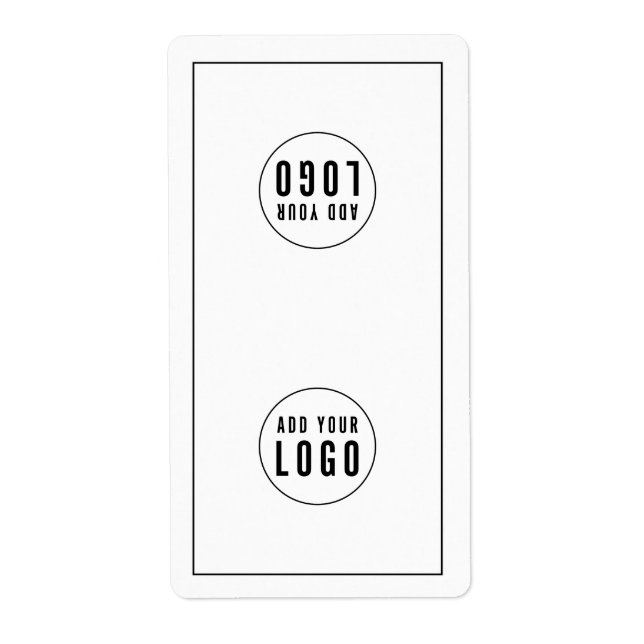 Aufkleber für die Verpackung des Logos (Vorne)