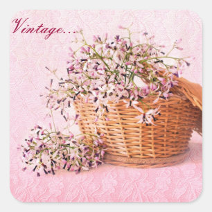 Aufkleber für die Vintage Blume