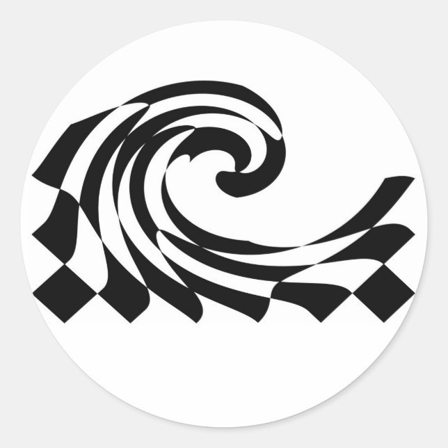 Aufkleber für die Wave des Schachbretts (Vorderseite)