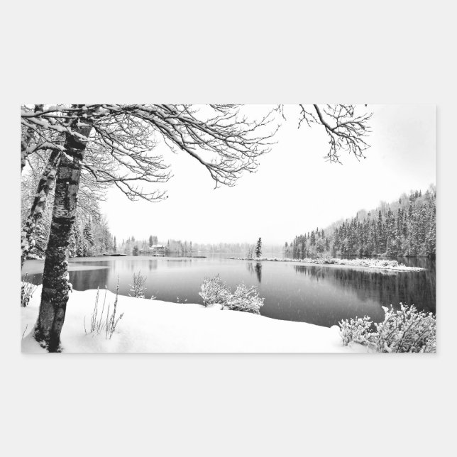 Aufkleber für die Winterlandschaft (Vorderseite)