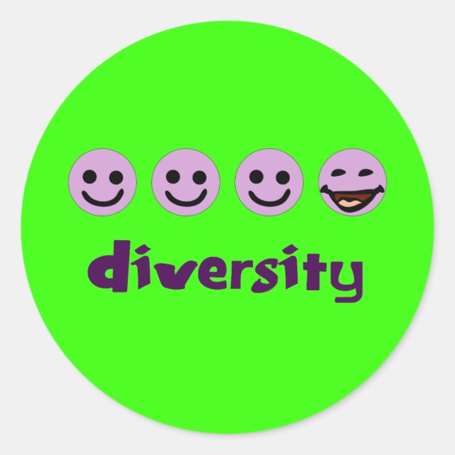 Aufkleber für Diversitys (Vorderseite)