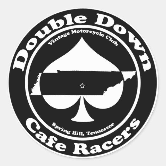 Aufkleber für Doppel-Down-Cafés (Vorderseite)