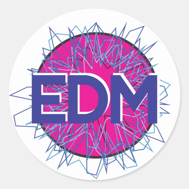 Aufkleber für EDM-Rave (Vorderseite)