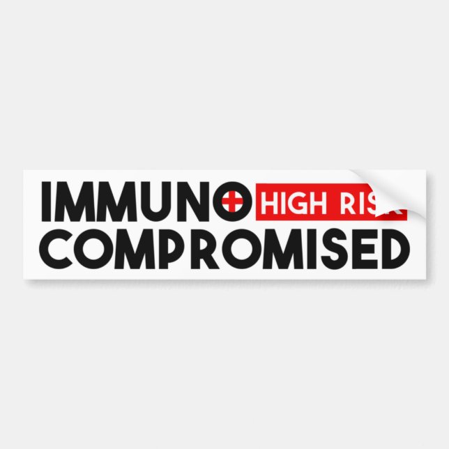Aufkleber für ein immunsupprimiertes Hochrisiko-Mo Autoaufkleber (Vorne)