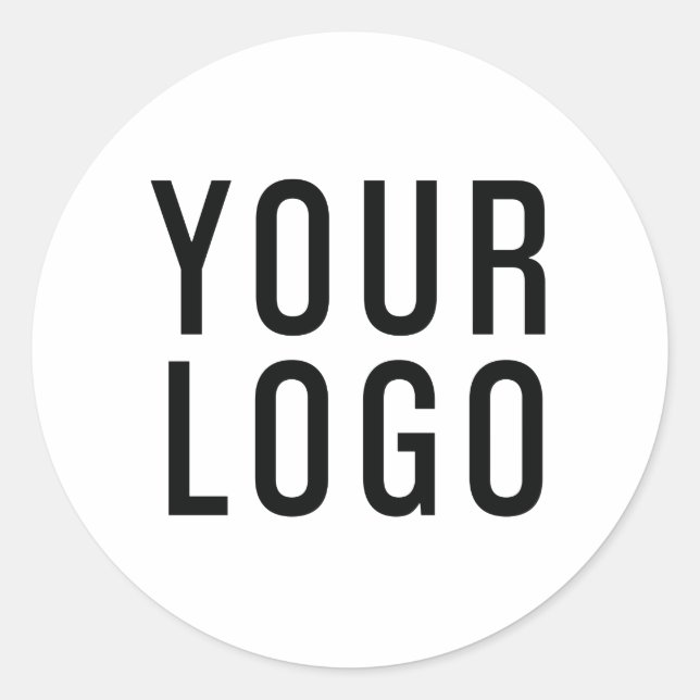Aufkleber für einfaches Business-Logo (Vorderseite)