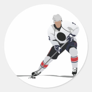 Aufkleber für Eishockey-Spieler