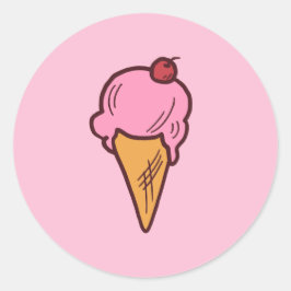Aufkleber für Eiskrem