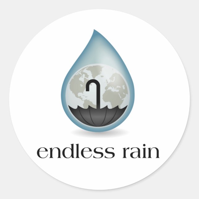 Aufkleber für endloses Regen (Vorderseite)