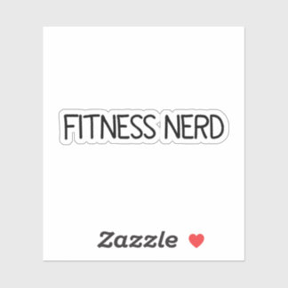 Aufkleber für Fitness Nerd, Vinyl Stickers